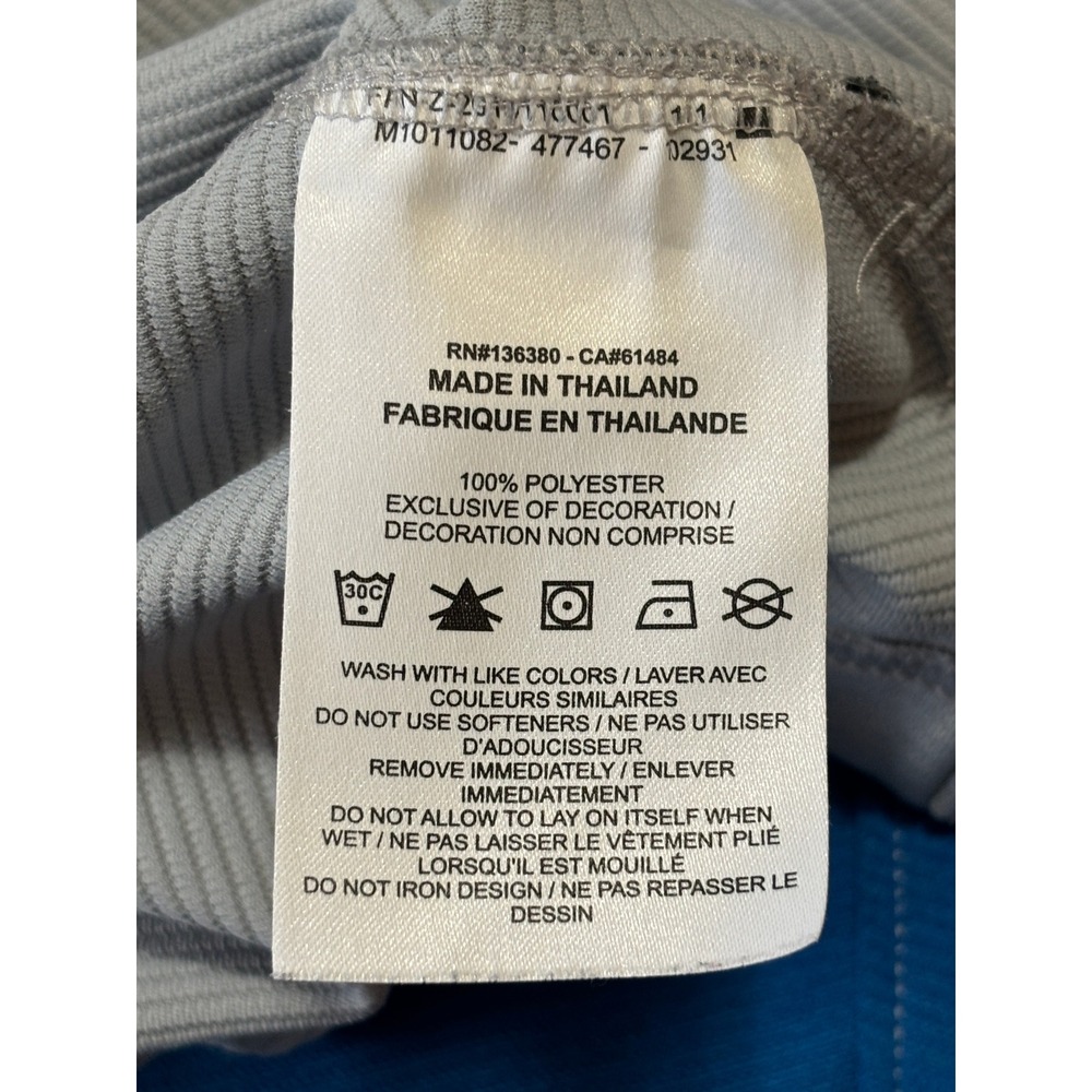 Nike Detroit Lions NFL On-Field Dri-FIT Quarter-Zip Pullover Grey Blue XL - Picture 7 of 9
